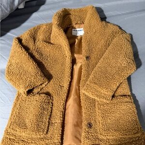 Old Navy Women's Warm Brown Teddy Jacket